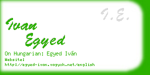 ivan egyed business card