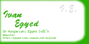 ivan egyed business card